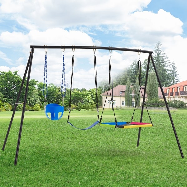 Saucer Swing Outdoor Metal Swing Frame Saucer Swing With Stand Buy