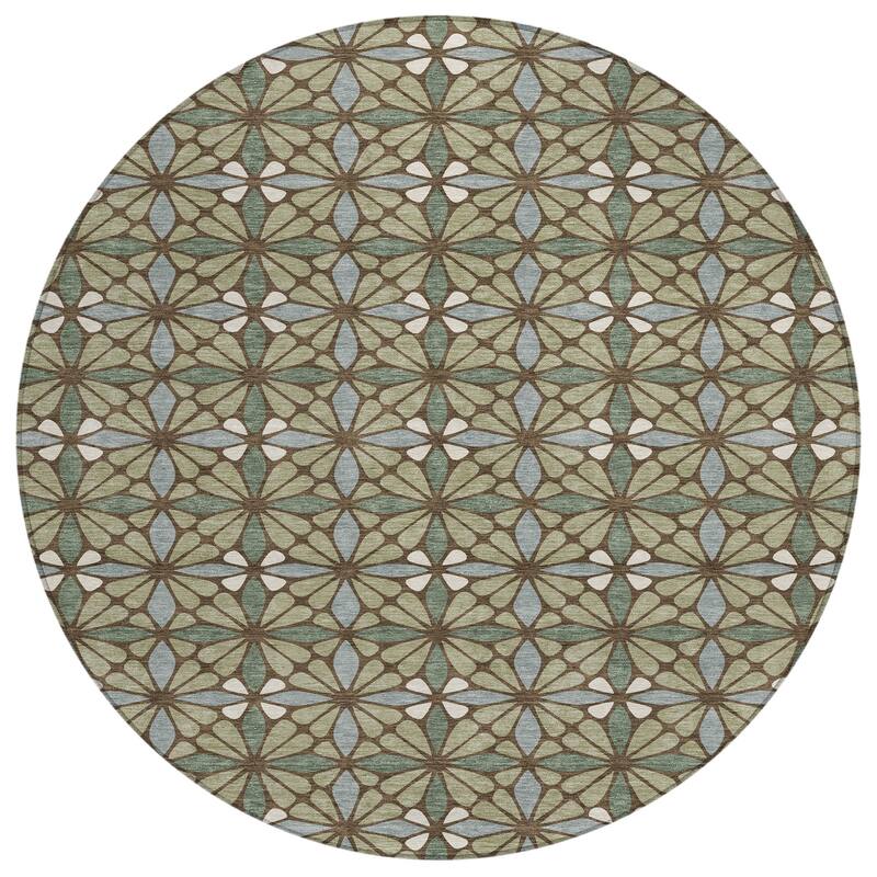 Machine Washable Indoor/ Outdoor Mosaic Pablo Chantille Rug