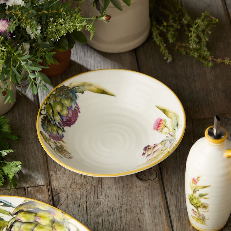Certified International Verdura 9" Pasta Bowls,38 oz.,Set of 4 - 9'' W x 9'' D x 2.25'' H