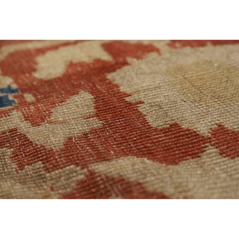 Pre-1900 Antique Vegetable Dye Sultanabad Persian Wool Carpet - 10'9" x 18'10"