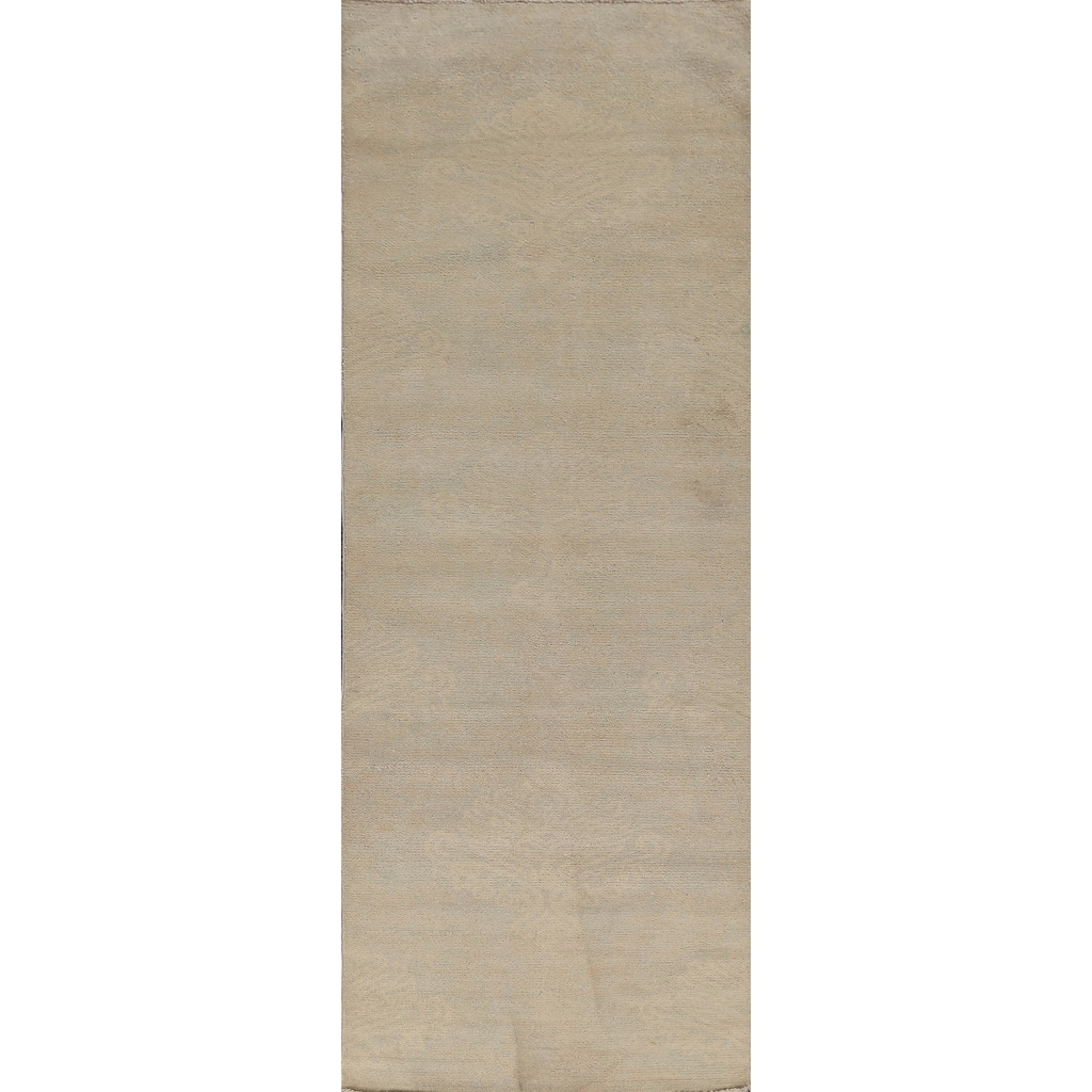 Muted Gabbeh Kashkoli Oriental Staircase Runner Rug Wool Hand-knotted - 2'10" x 9'9"