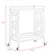 preview thumbnail 3 of 15, Johnson Serving Bar Cart 2 Tempered-Glass Shelves, Casters/ 2 Locking - N/A
