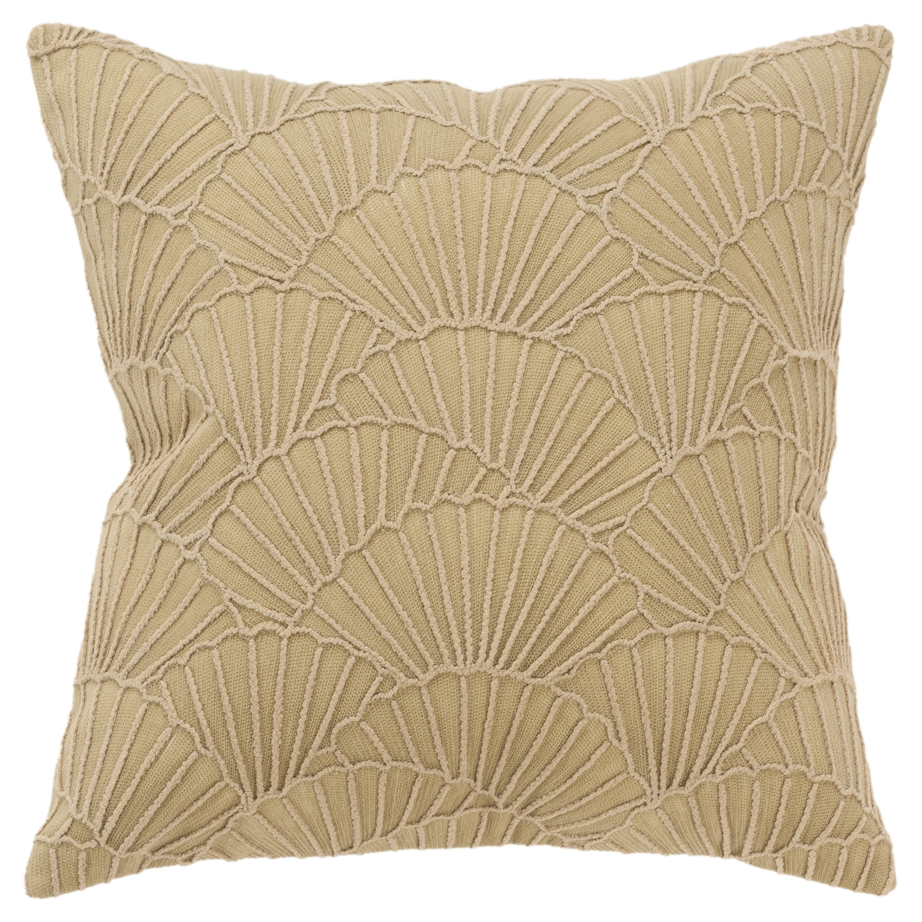Rizzy Home Transitional Ivory Pillow Cover - 20" x 20"