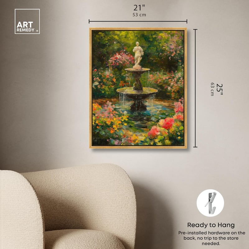 Poured Peace Canvas by Art Remedy