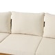 preview thumbnail 9 of 8, Brooklyn Outdoor Acacia Wood 3-Seater Sofa with Water-Resistant Cushions by Christopher Knight Home