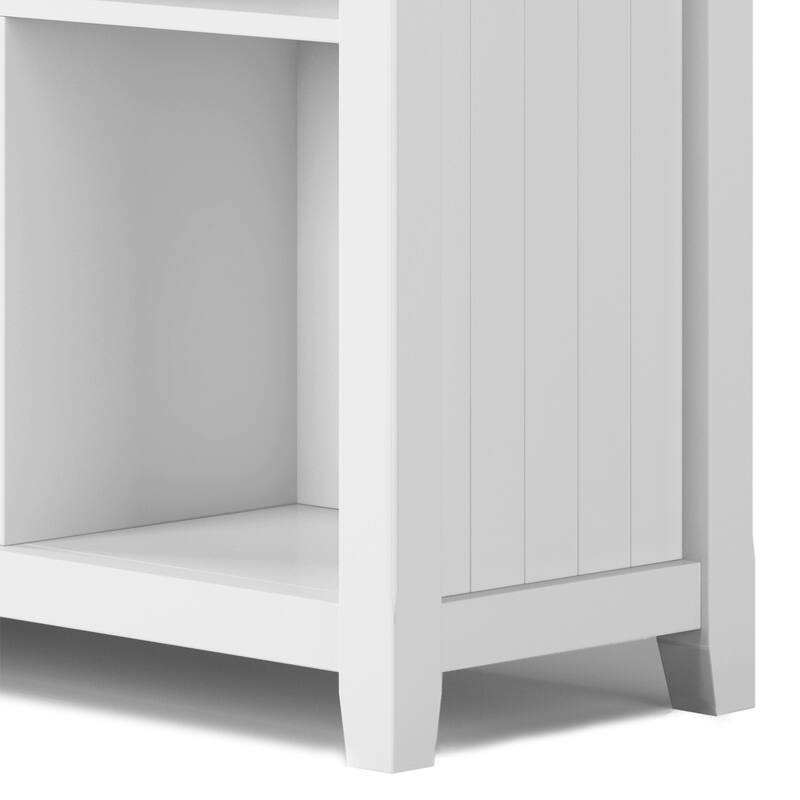 WYNDENHALL Normandy SOLID WOOD 57 inch Transitional 8 Cube Storage Sofa Table - 57"w x 15.75"d x 33"h