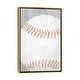 preview thumbnail 4 of 7, iCanvas "Sports Ball - Baseball" by Susan Ball Framed Gold - 26x18