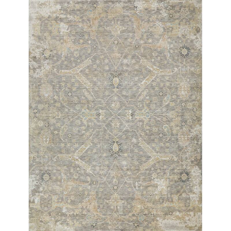 Artisan Handmade Wool/Nylon in Camel Area Rug