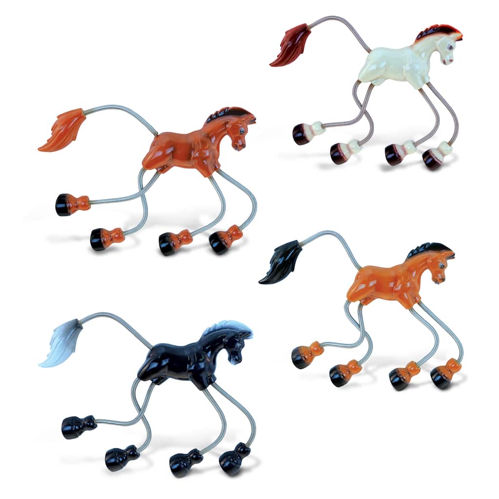 CoTa Global Horse Refrigerator Springy Magnets Set of 4 - 7.5 inches