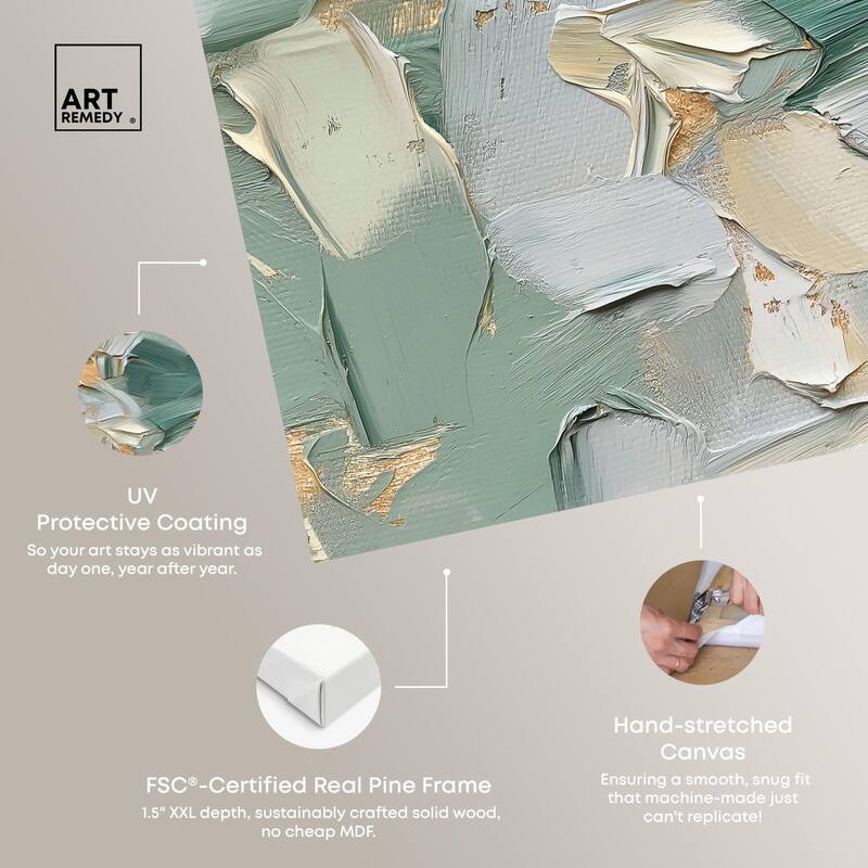 Fractured Forest Layered Canvas by Art Remedy, Gallery Wrapped