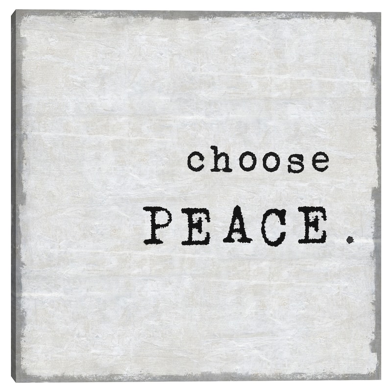 Choose Peace by Jamie MacDowell Canvas Art Print