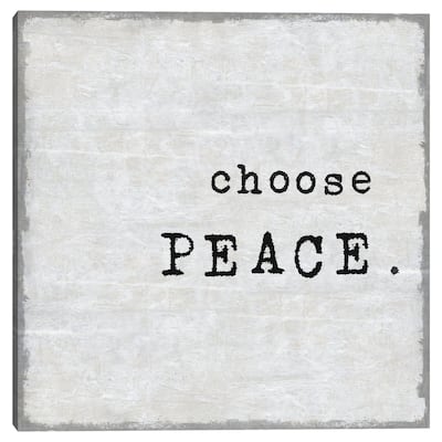 Choose Peace by Jamie MacDowell Canvas Art Print