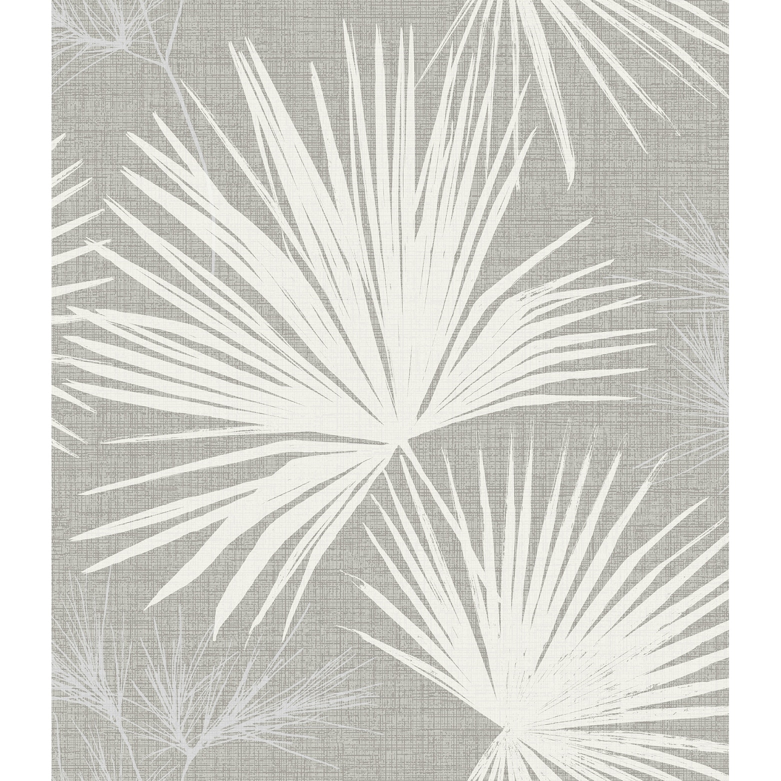 A-Street Prints Hatteras Grey Palms Wallpaper