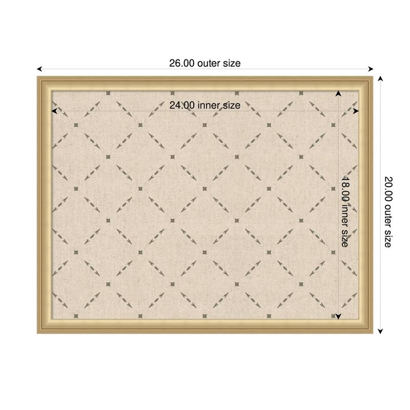 Kate and Laurel Pinboard Green Lattice Print