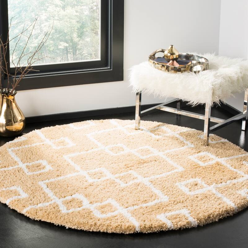 SAFAVIEH Handmade Toronto Shag Shaniqua Polyester Rug
