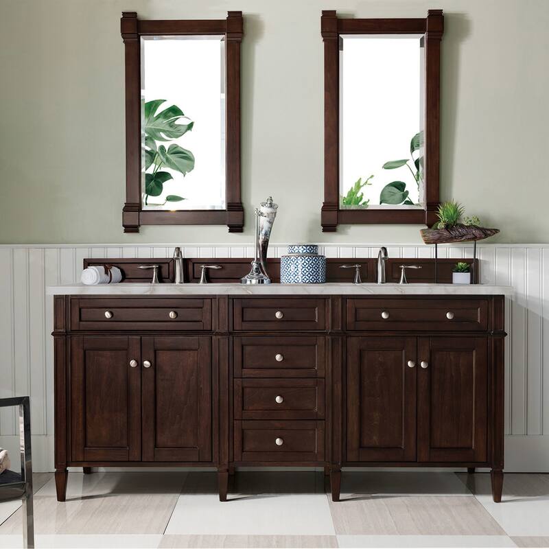 James Martin Vanities 650-V72-FVSL Brittany 72" Free Standing Double