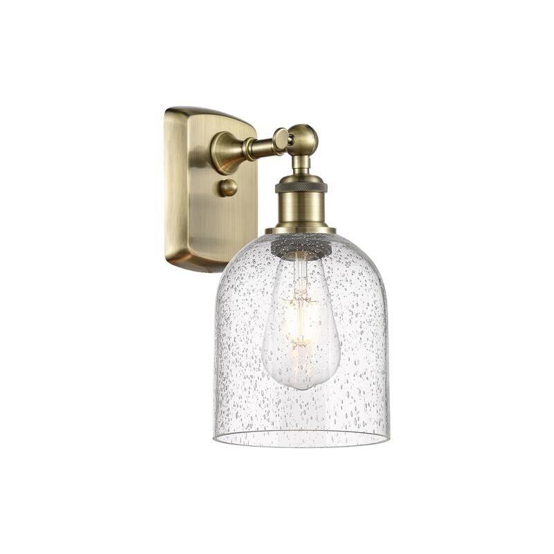 Innovations Lighting 516-1W-11-6 Bella Sconce Bella 11" Tall Wall - Antique Brass / Seedy
