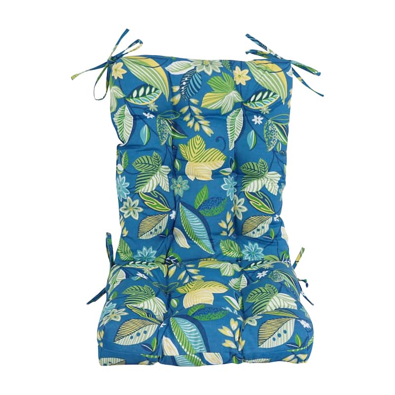 Multi-section Tufted Outdoor Seat/Back Chair Cushion (Multiple Sizes)