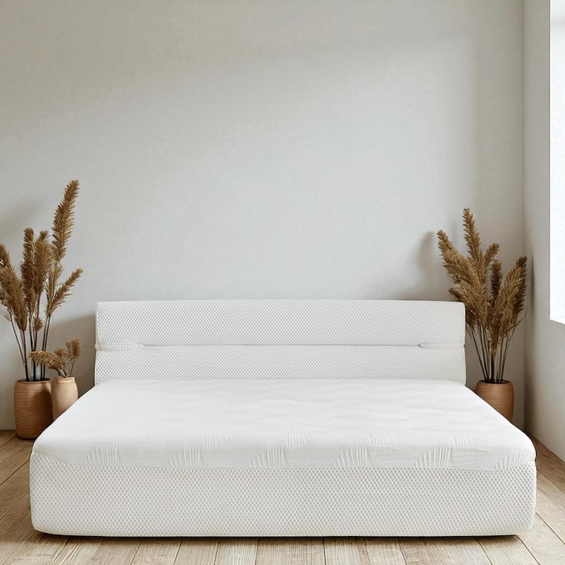 Compressed Integrated Bed in a Box, All-in-One Frame & Mattress, Cooling Hybrid, No-Assembly, Full/Queen/King