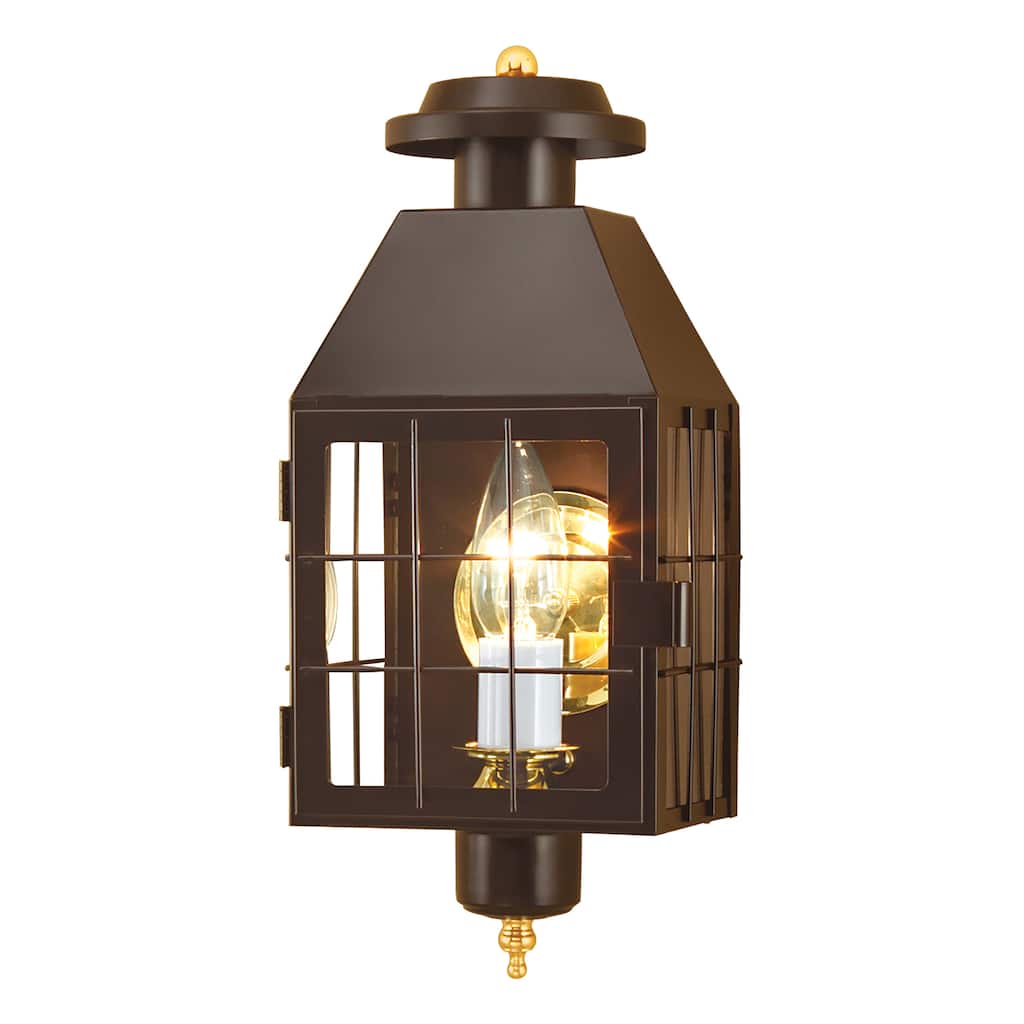 American Heritage 16.5'' High 1-Light Outdoor Sconce - Bronze - 16.5 inch Tall