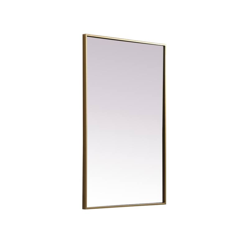 Indigo Home Metal Frame Rectangle Mirror 24x36 Inch