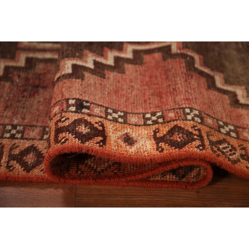 Vegetable Dye Lori Persian Antique Area Rug Handmade Wool Carpet - 3'10"x 6'10"