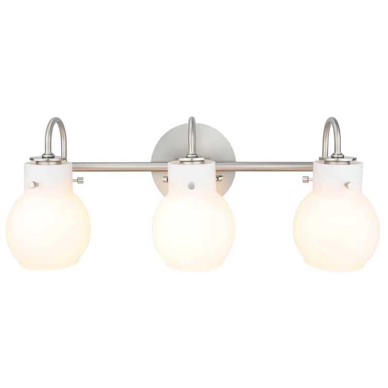 3 Light Vanity Lighting in Brushed Nickel Finish