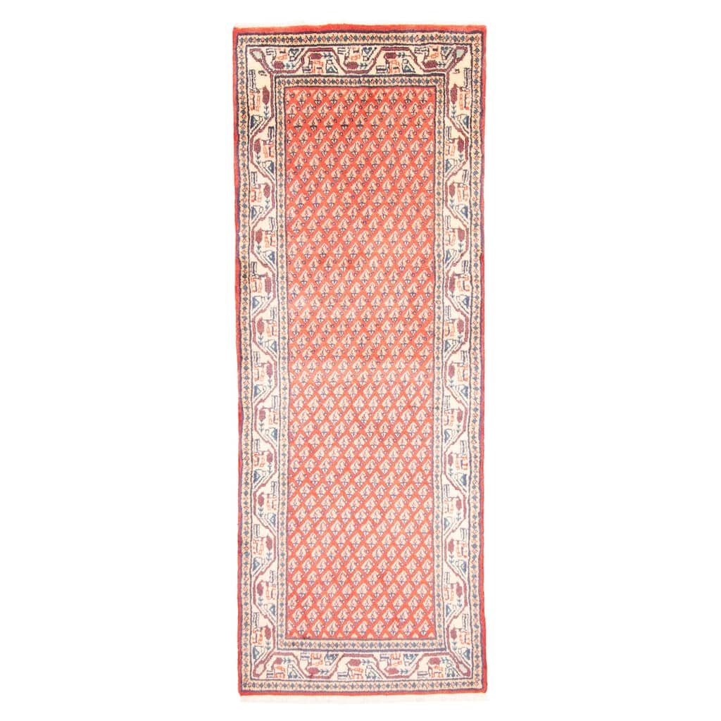 ECARPETGALLERY Hand-knotted Andelz Copper Wool Rug - 2'4 x 6'8