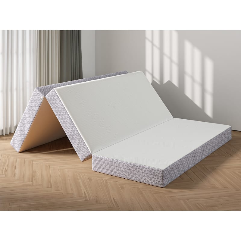 AFI, CoolSoft Size 6" Memory Foam Folding Mattress - Queen