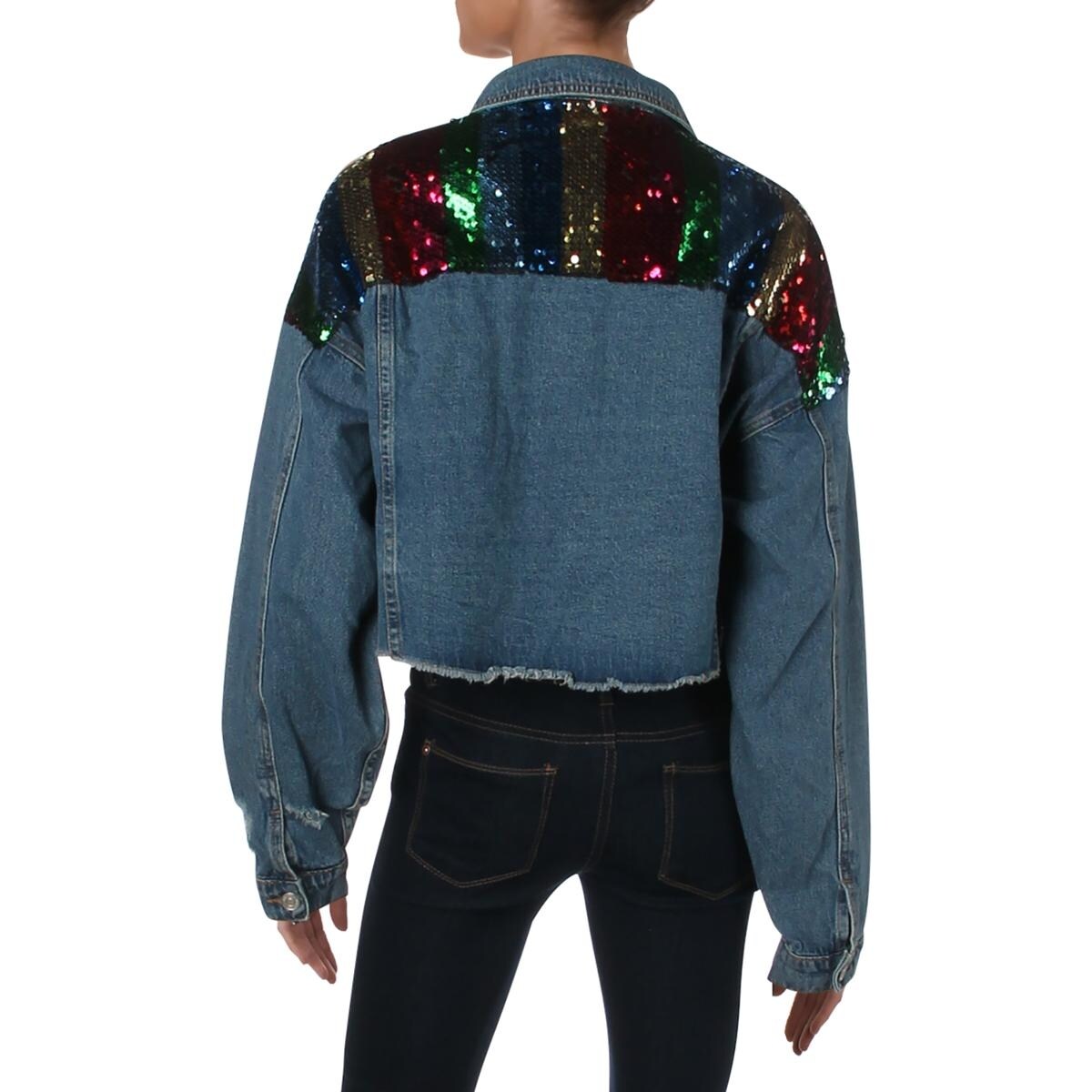 Shop Signature 8 Womens Jean Jacket Fall Denim Blue Overstock 28781875