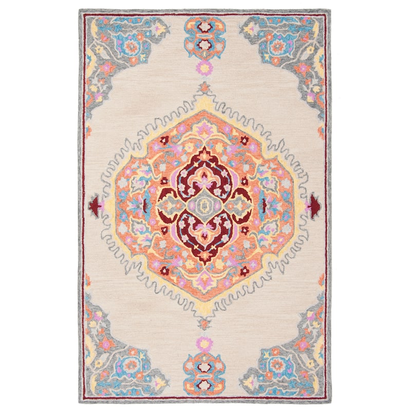 SAFAVIEH Handmade Micro-Loop Noeleen Wool Rug