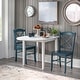 preview thumbnail 5 of 20, Simple Living Country Cottage Drop Leaf 3-piece Dining Set Midnight Blue