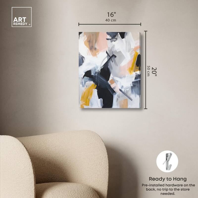 Rustic Noir Canvas by Art Remedy, Gallery Wrapped