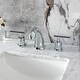 preview thumbnail 17 of 20, Kingston Brass Manhattan Two-Handle 3-Hole Deck Mount Widespread Bathroom Faucet with Retail Pop-Up Drain