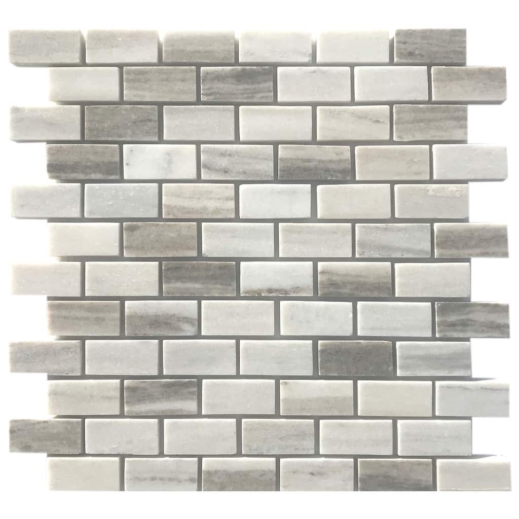 Apex Marble 1" x 2" Brick Honed Mosaic Tile