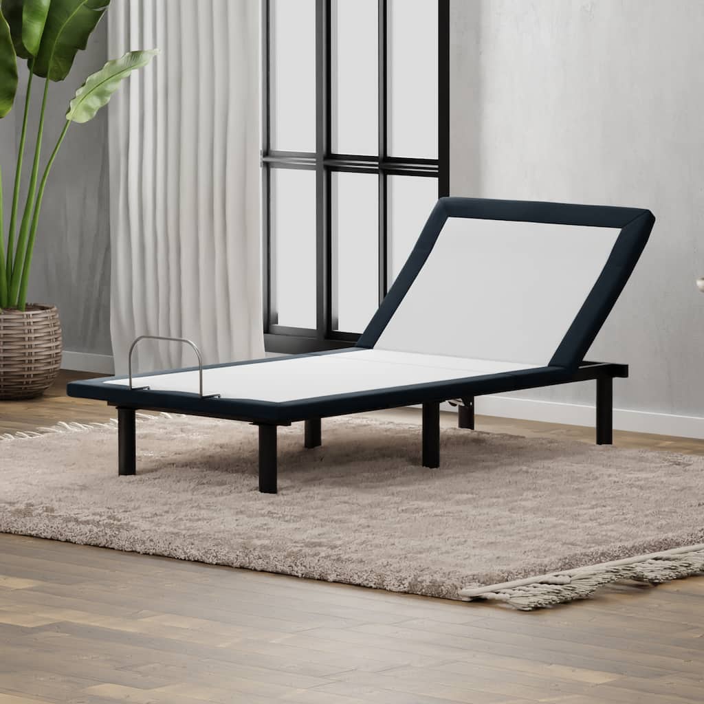 Twin XL Size Metal Basic Adjustable Platform Bed Base with Wired Remote and Head Articulation