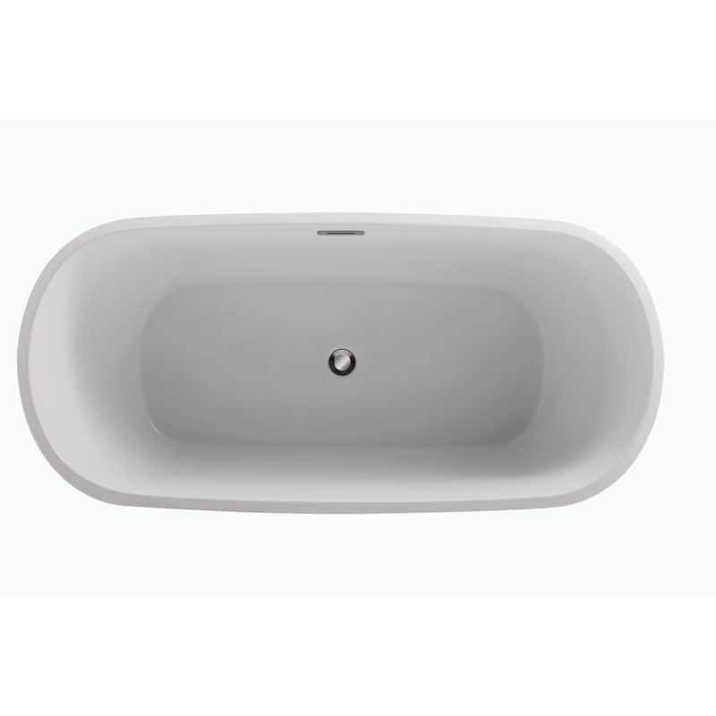 Cameron Soaking Bathtub in Glossy White