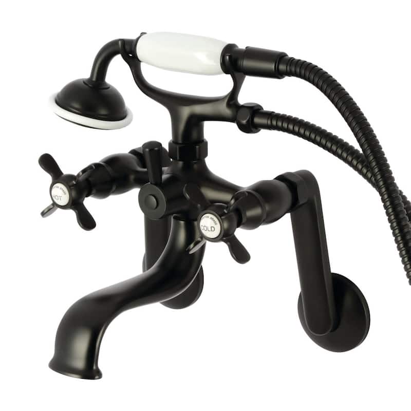 Kingston Brass Silver Sage Deck Mounted Bar Faucet with Metal Lever - Matte Black
