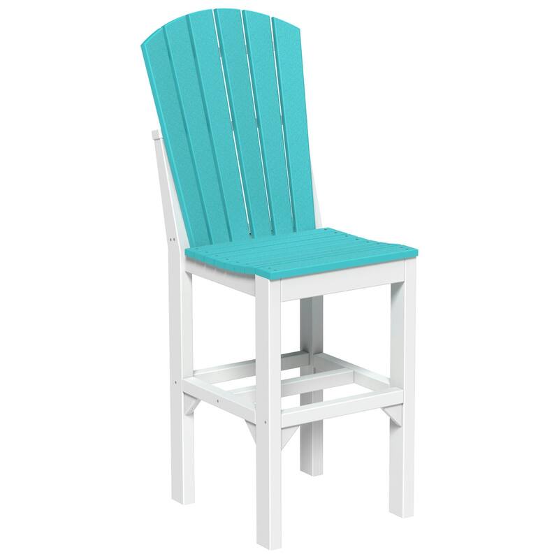 Set of 4 Poly Lumber Adirondack Dining Chairs