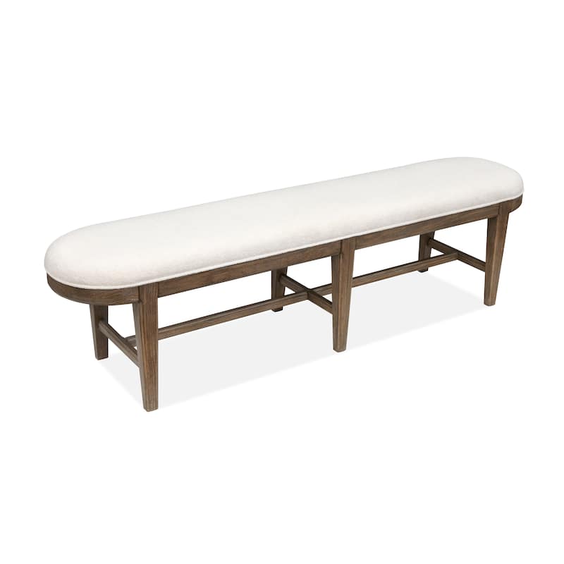 Magnussen Home Westbourne Dark Umber Bench - 72.25''W x 16.25''D x 19''H
