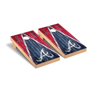 Atlanta Braves MLB Triangle Cornhole Board Set