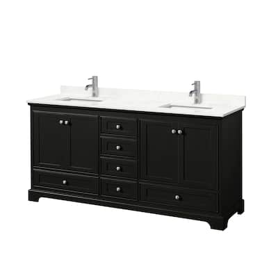 Wyndham Collection WCS202072D-QTZ-UNSMXX Deborah 72" Free Standing