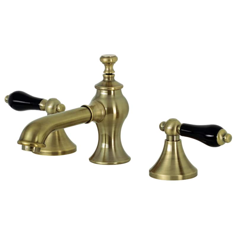 Duchess Deck Mount Widespread Bathroom Faucet with Brass Pop-Up - Antique Brass
