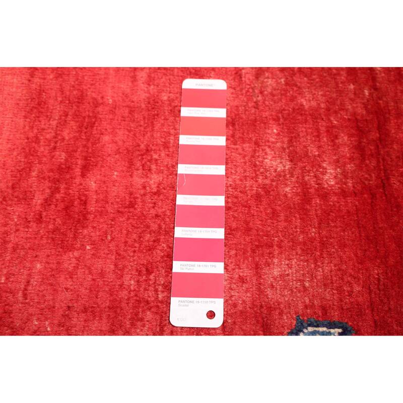 ECARPETGALLERY Hand-knotted Kayseri Red Wool Rug - 7'8 x 10'11