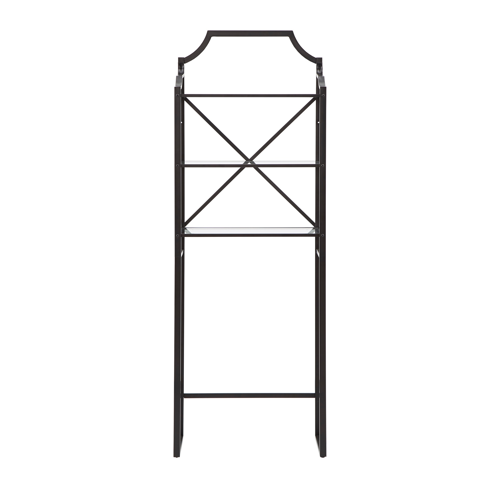 Bryony Glass and Metal Bathroom Shelves by iNSPIRE Q Classic On