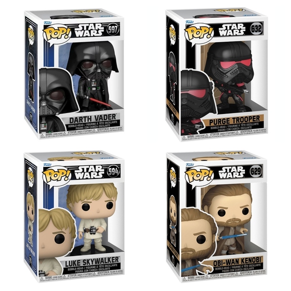 Funko Pop! 4 Pack Star Wars Bobble-Heads: Darth Vader, Purge