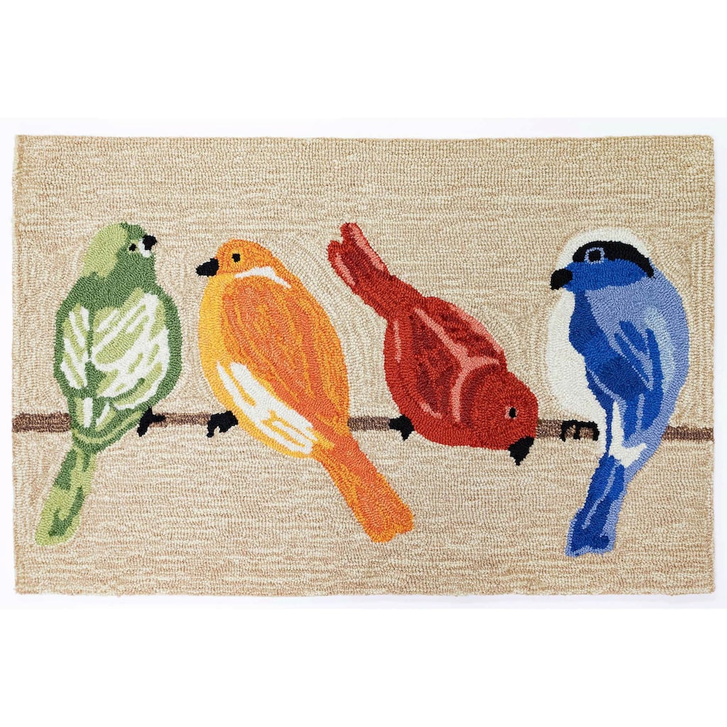 Liora Manne Frontporch Birds Indoor/Outdoor Rug