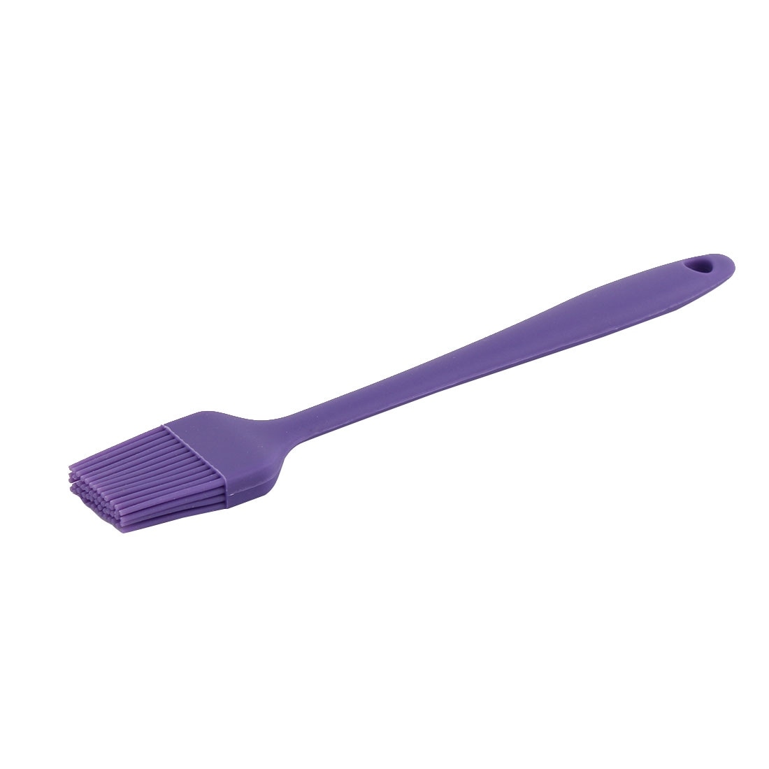 Kitchen Barbecue Silicone Meet Sauce Oil Painting Brush Purple 20.5cm Long
