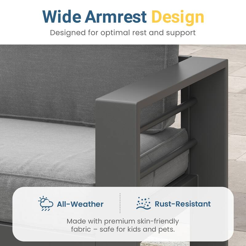 Royalcraft Aluminum Outdoor Sofa