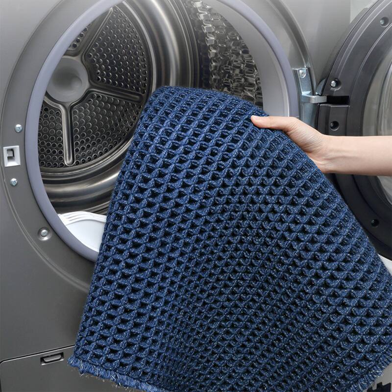 Waffle Bathroom Mat Soft Absorbent Laundry Room Thick Bath Rugs Bohemia Home Gifts